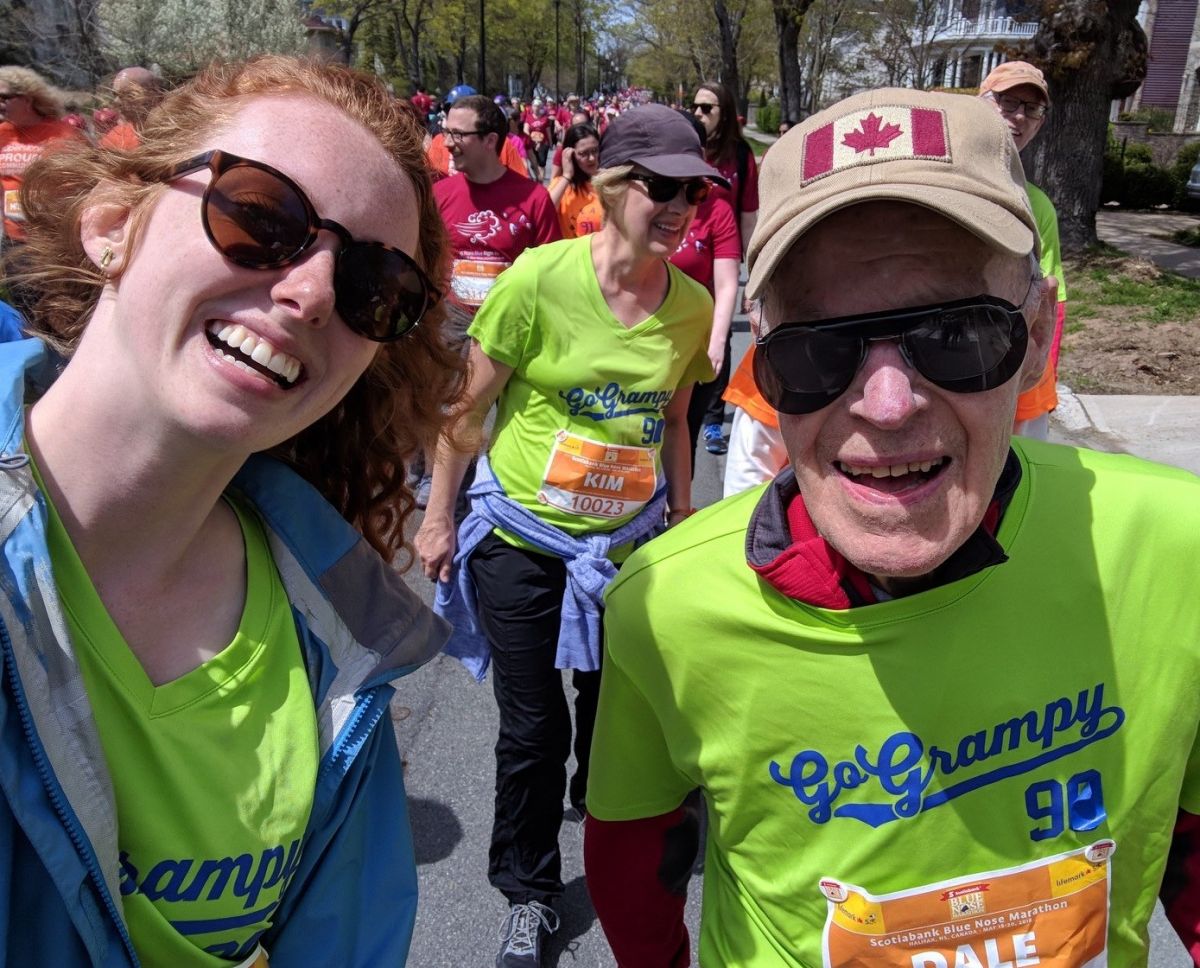 92 year old participates in Blue Nose Marathon